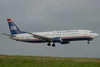 N418US @ CLT - US Airways Boeing 737-400 - by Yakfreak - VAP