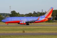 N374SW @ ORF - Southwest Airlines N374SW (FLT SWA1746), 733 now with winglets, rolling out on RWY 5 after arrival from Baltimore/Washington Int'l (KBWI). - by Dean Heald