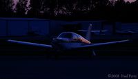 N4971J @ PVG - Eerie but cool blue tint at sunset - by Paul Perry