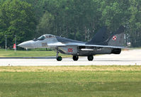 105 @ EPKS - 1 ELT from Minsk-Mazowiecki sent this MiG-29 to the 2008 commanders meet at Poznan. - by Joop de Groot