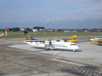 D-ANFJ @ EGJB - Lufthansa Regional < Guernsey C.I. - by Henk Geerlings