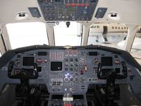 N19VF @ KGSO - Falcon 900 cockpit - by Tom Cooke