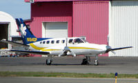 N164GP @ ANC - Aeromed Cessna 441 at Anchorage South park - by Terry Fletcher