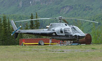 N357CH @ AK59 - Eurocopter AS350B at the remote King Ranch in Alaska - by Terry Fletcher