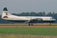 G-LOFD @ LNZ - Atlantic Airlines Lockheed L188 Electra