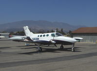 N402DR @ SZP - 1967 Cessna 402, two Continental TSIO-520-VBs 325 Hp each, ex C-FFAP - by Doug Robertson