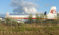 N60759 @ FAI - This aircraft was delivered new to Western Air Lines as N93124 in 1957 , operated for Chilean Air Force , before Conair as C-GJKT - by Terry Fletcher