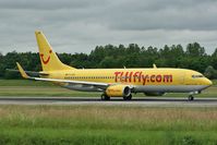 D-ATUB @ LFSB - Yellow Cab taking off rwy 16 - by runway16