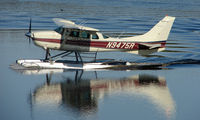 N9475R @ LHD - Cessna TU206G about to depart Lake Hood - by Terry Fletcher