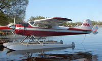 N9MT @ LHD - 1949 Classic Cessna 195 at Lake Hood - by Terry Fletcher