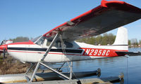 N2958C @ LHD - Cessna 180A at Lake Hood - by Terry Fletcher