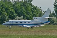 F-WWFF @ LFSB - Falcon 900XL taxi on bravo - by runway16