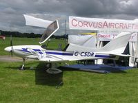 G-CSDR @ EGTB - Corvus Crusader exhibited at Aero Expo - by Simon Palmer