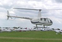 G-OBSM @ EGTB - Visiting helicopter at Aero Expo - by Simon Palmer