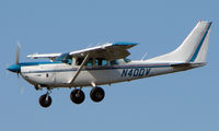 N40DV @ MRI - Cessna 206 about to land at Merrill Field - by Terry Fletcher