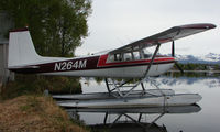 N264M @ LHD - Cessna 180A at Lake Hood - by Terry Fletcher