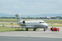 VP-CFT @ EGCC - Bombardier Challenger 601 - by David Burrell