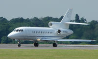 N146EX @ EGGW - Falcon 900EX about to depart from Luton - by Terry Fletcher