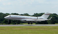 N704MF @ EGGW - Global Express landing at Luton in June 2008 - by Terry Fletcher