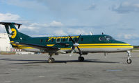 N404GV @ FAI - Frontier Flying Service Beech 1900 at Fairbanks West ramp - by Terry Fletcher