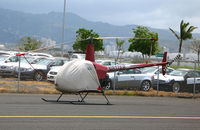 N817AB @ HNL - Robinson Helicopter R22 BETA with cockpit covered @ Honolulu, HI - by Steve Nation