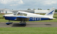 G-DEVS @ EGBW - Piper Pa-28-180 on a sunny Sunday afternoon at Wellesbourne - by Terry Fletcher