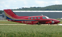 G-DACC @ EGBW - Cessna 401b parked remotely on a sunny Sunday afternoon at Wellesbourne