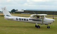 G-BHWA @ EGNW - Cessna F152 at Wickenby Wings and Wheels 2008 - by Terry Fletcher