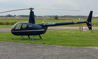 G-GDOV @ EGCF - Robinson R44 visiting Sandtoft - by Terry Fletcher