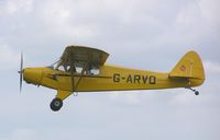 G-ARVO @ EGSP - Super Cub based at Sibson - by Simon Palmer