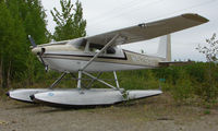 N5291D @ UUO - Cessna 180A at Willow AK - by Terry Fletcher