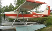 N9095M @ LHD - Cessna 180H at Lake Hood - by Terry Fletcher