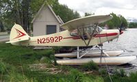 N2592P @ LHD - Piper Pa-18A-150 at Lake Hood - by Terry Fletcher