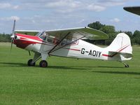 G-AOIY @ EGBK - Auster from Devon visiting Sywell - by Simon Palmer