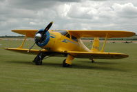 G-BRVE @ EGSU - 3. The Staggerwing at at Duxford Flying Legends Air Show July 2008 - by Eric.Fishwick