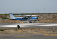 N1926F @ SQL - 1979 Cessna 172N holding for take-off in smoky conditions @ San Carlos, CA - by Steve Nation