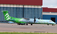 G-JEDP @ EGGW - Latest livery on this FLYBE machine at Luton - by Terry Fletcher