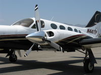 N441TP @ SZP - 1978 Cessna 414A CHANCELLOR, two Continental TSIO-520-NB turbocharged 310 Hp each, bonded wet wing, cabin pressure 6,000' to 20,000', three blade props - by Doug Robertson