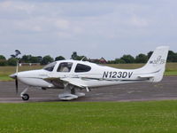 N123DV @ EGTC - Taxing out to R/W 21 - by Chris Hall