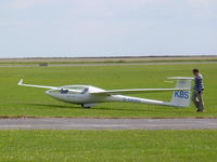 G-CKBS @ EGTC - Glaser Dirks DG600 had to be towed home by D-ENBW - by Chris Hall