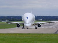 F-GSTA @ EGNR - taxing up the runway for a 05 departure - by chrishall