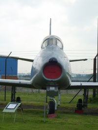 48-242 @ EGBE - North American F-86A Sabre on loan from the IWM Duxford - by chrishall