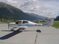 HB-SDV @ LSZS - PARKED AT St MORITZ - by turboarrow