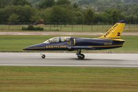 ES-YLS @ EGVA - Taken at the Royal International Air Tattoo 2008 during arrivals and departures (show days cancelled due to bad weather) - by Steve Staunton