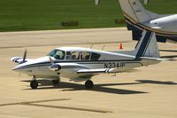 N3341P @ CID - Parked on the Landmark Ramp, as seen from my office in the tower.