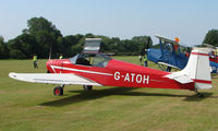 G-ATOH - Druine D.62B Condor - a visitor to Baxterley Wings and Wheels 2008 , a grass strip in rural Warwickshire in the UK
