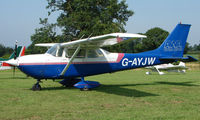 G-AYJW - Cessna FR172G - a visitor to Baxterley Wings and Wheels 2008 , a grass strip in rural Warwickshire in the UK - by Terry Fletcher