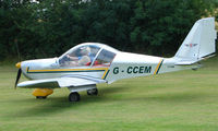 G-CCEM - EV-97A Eurostar - a visitor to Baxterley Wings and Wheels 2008 , a grass strip in rural Warwickshire in the UK - by Terry Fletcher