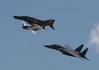 89-0495 @ MCF - F-15 heritage flight with F-4 and P-51 - by Florida Metal