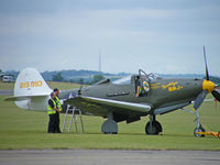 G-CEJU @ EGSU - Bell P-39Q6/Out on the grass at Duxford. - by Ian Woodcock